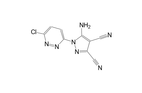 1H-pyrazole-3,4-dicarbonitrile, 5-amino-1-(6-chloro-3-pyridazinyl)-