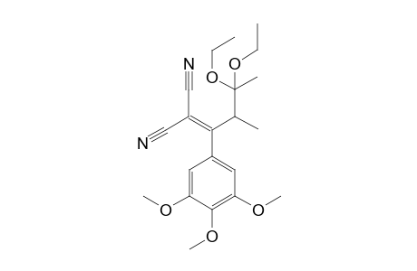 3,3-Diethoxy-2-methyl-1-(3,4,5-trimethoxyphenyl)butylenemalonitrile