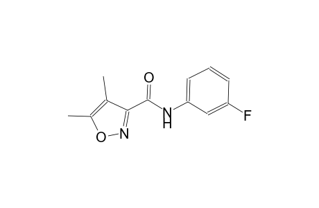 N-(3-fluorophenyl)-4,5-dimethyl-3-isoxazolecarboxamide
