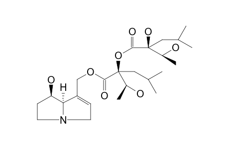 RETRONECINE_2S-HYDROXY-2S-(1S-HYDROXYETHYL)-2S-[(1'S-HYDROXYETHYL)-4-METHYL-PENTANOYL]-4-METHYL-PENTANOYL_ESTER
