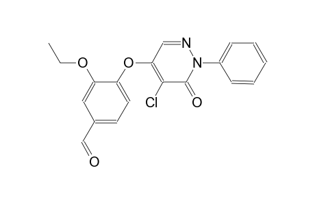 4-[(5-chloro-6-oxo-1-phenyl-1,6-dihydro-4-pyridazinyl)oxy]-3-ethoxybenzaldehyde
