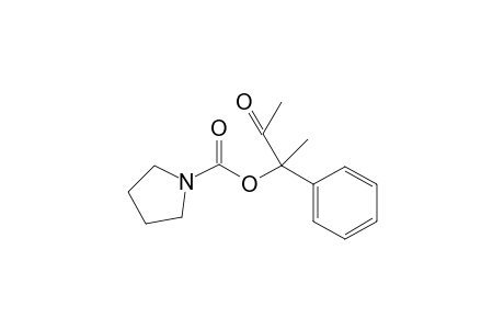 3-Oxo-2-phenylbutan-2-yl pyrrolidine-1-carboxylate