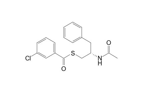 S-[(2S)-2-Acetylamino-3-phenylpropyl] m-chlorothiobenzoate