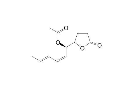 (1'R)-5-[1'-Acetoxypenta-2',4'-dienyl]-tetrahydrofuran-2-one