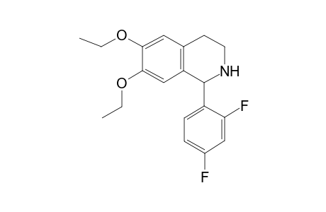 1-(2,4-Difluorophenyl)-6,7-diethoxy-1,2,3,4-tetrahydroisoquinoline