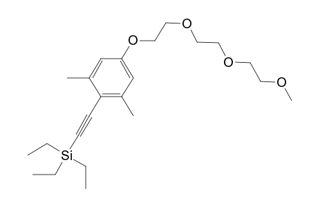 1-[[(Methoxyethoxy)ethoxy]ethoxy]-3,5-dimethyl-4-(triethylsilylethynyl)benzene