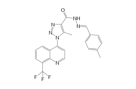 N-[1-(4-methylphenyl)methylene]-1-[8-(trifluoro-methyl)quinolin-4-yl]-5-methyl-1H-1,2,3-triazole-4-carbohydrazide