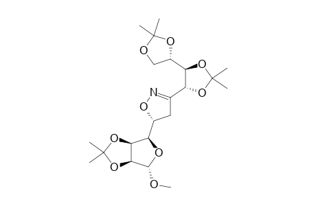 (5R)-5-(2,3-O-ISOPROPYLIDENE-1-O-METHYL-ALPHA-D-LYXO-TETROFURANOS-4-YL)-3-(1,2:3,4-DI-O-ISOPROPYLIDENE-D-ARABINO-TETRITOL-1-YL)-4,5-DIHYDROISOXAZO