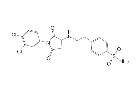 4-(2-{[1-(3,4-dichlorophenyl)-2,5-dioxo-3-pyrrolidinyl]amino}ethyl)benzenesulfonamide
