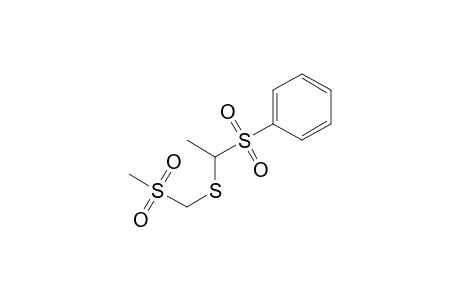 Benzene, [[1-[[(methylsulfonyl)methyl]thio]ethyl]sulfonyl]-