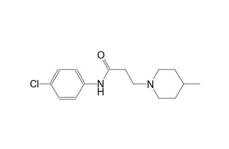 1-piperidinepropanamide, N-(4-chlorophenyl)-4-methyl-