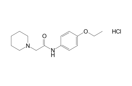 1-piperidineaceto-p-phenetidide, monohydrochloride