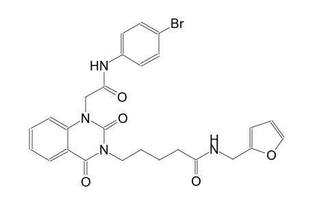 5-(1-[2-(4-bromoanilino)-2-oxoethyl]-2,4-dioxo-1,4-dihydro-3(2H)-quinazolinyl)-N-(2-furylmethyl)pentanamide