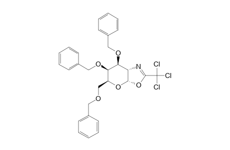 2-TRICHLOROMETHYL-(3,4,6-TRI-O-BENZYL-1,2-DIDEOXY-ALPHA-D-GALACTOPYRANOSYL)-[2,1-D]-2-OXAZOLINE