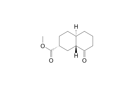 2-Naphthalenecarboxylic acid, decahydro-8-oxo-, methyl ester, (2.alpha.,4a.alpha.,8a.beta.)-