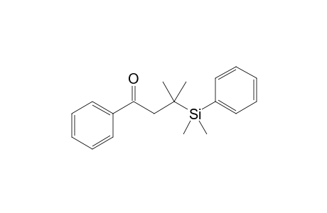 3-[dimethyl(phenyl)silyl]-3-methyl-1-phenyl-1-butanone