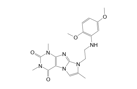 1H-imidazo[2,1-f]purine-2,4(3H,8H)-dione, 8-[2-[(2,5-dimethoxyphenyl)amino]ethyl]-1,3,7-trimethyl-