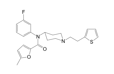N-(3-Fluorophenyl)-5-methyl-N-(1-[2-(thiophen-2-yl)ethyl]-piperidin-4-yl)furan-2-carboxamide