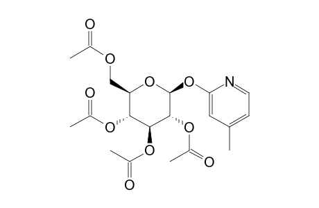 2-(beta-D-glucopyranosyloxy)-4-picoline, tetraacetate (ester)