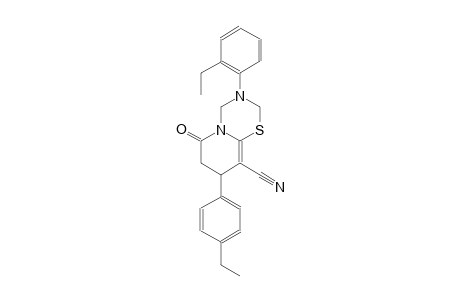 2H,6H-pyrido[2,1-b][1,3,5]thiadiazine-9-carbonitrile, 3-(2-ethylphenyl)-8-(4-ethylphenyl)-3,4,7,8-tetrahydro-6-oxo-