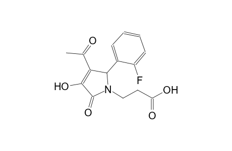 3-[3-acetyl-2-(2-fluorophenyl)-4-hydroxy-5-oxo-2,5-dihydro-1H-pyrrol-1-yl]propanoic acid