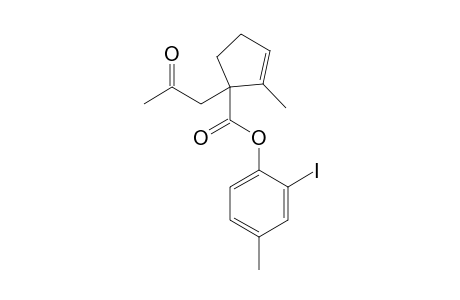 2-Iodo-4-methylphenyl 2-methyl-1-(2-oxopropyl)-2-cyclopentenecarboxylate