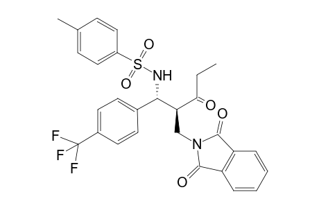 Threo-N-(2-((1,3-dioxoisoindolin-2-yl)methyl)-3-oxo-1-(4-(trifluoromethyl)phenyl)pentyl)-4-methylbenzenesulfonamide