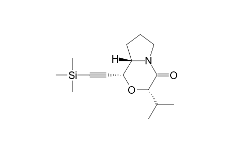 (3S,5R,6S)-2-Oxo-3-isopropyl-5-((trimethylsilyl)ethynyl)-1-aza-4-oxabicyclo[4.3.0]nonane