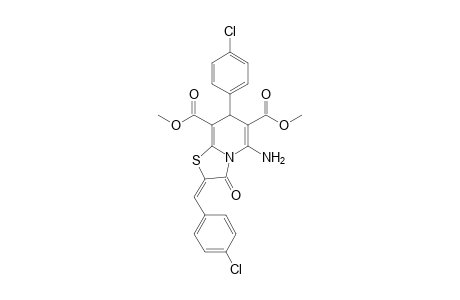 5-Amino-7-(4-chlorophenyl)-2-(4-chlorobenzylidene)-6,8-dimethoxycarbonyl-3-oxo-2,3-dihydro-7H-thiazolo[3,2-a]pyridine