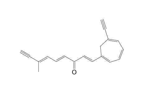 1-(6-Ethynyl-1,3,5-cycloheptatrienyl)-7-methyl-1,4,6-nonatrien-8-yn-3-one