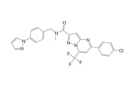 5-(4-chlorophenyl)-N-methyl-N-[4-(1H-pyrazol-1-yl)benzyl]-7-(trifluoromethyl)pyrazolo[1,5-a]pyrimidine-2-carboxamide