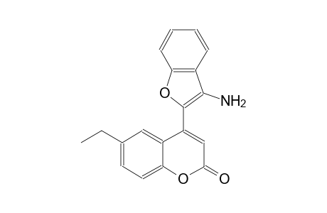 2H-1-benzopyran-2-one, 4-(3-amino-2-benzofuranyl)-6-ethyl-