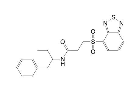 propanamide, 3-(2,1,3-benzothiadiazol-4-ylsulfonyl)-N-[1-(phenylmethyl)propyl]-