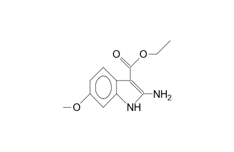 2-Amino-3-ethoxycarbonyl-6-methoxy-indole