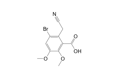 Benzoic acid, 3-bromo-2-(cyanomethyl)-5,6-dimethoxy-