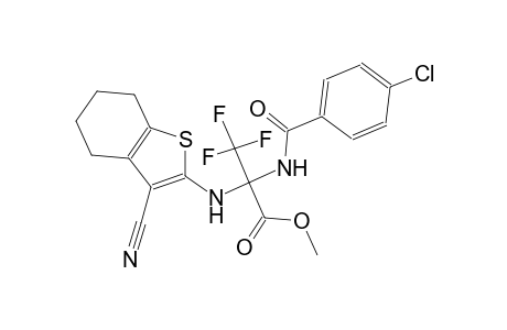 alanine, N-(4-chlorobenzoyl)-2-[(3-cyano-4,5,6,7-tetrahydrobenzo[b]thien-2-yl)amino]-3,3,3-trifluoro-, methyl ester