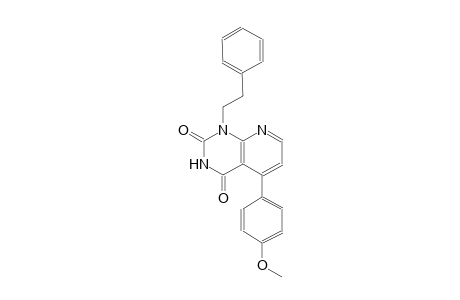 pyrido[2,3-d]pyrimidine-2,4(1H,3H)-dione, 5-(4-methoxyphenyl)-1-(2-phenylethyl)-