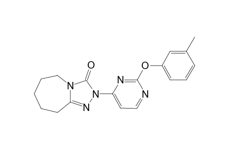 2-[2'-(3"-Methylphenoxy)pyrimidin-4'-yl)-6,7,8,9-tetrahydro-2H-(1,2,4)-triazolo[4,3-a]azepin-3(5H)-one
