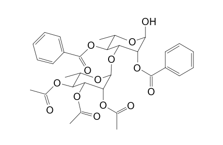 2,3,4-Tri-O-acetyl-.alpha.,L-rhamnopyranosyl-(1-3)-2,4-di-O-benzoyl-.alpha.,L-rhamnopyranose