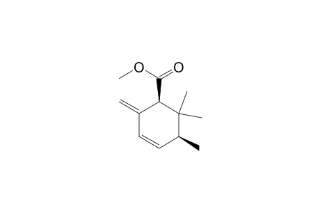 Methyl (cis)- 2,2,3-trimethyl-6-methylidenecyclohex4-ene-1-carboxylate