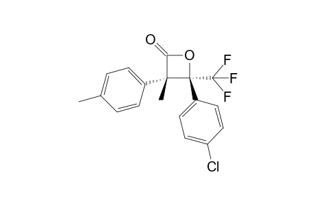 (3S,4S)-4-(4-chlorophenyl)-3-methyl-3-p-tolyl-4-(trifluoromethyl)oxetan-2-one