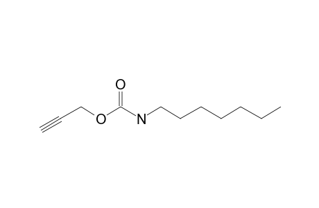 Carbonic acid, monoamide, N-heptyl-, propargyl ester