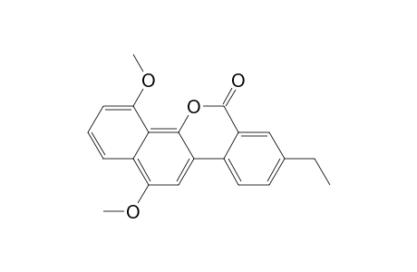 4,12-Dimethoxy-8-ethyl-6H-benzo[d]naphtho[1,2-b]pyran-6-one