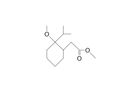 cis-2-Methoxy-2-isopropyl-R-1-cyclohexaneacetic acid, methyl ester