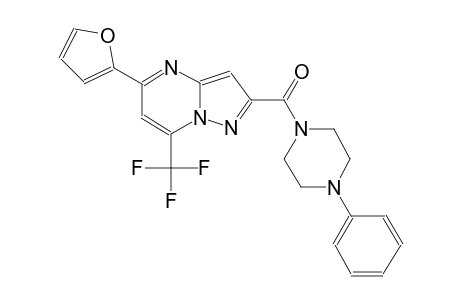 5-(2-furyl)-2-[(4-phenyl-1-piperazinyl)carbonyl]-7-(trifluoromethyl)pyrazolo[1,5-a]pyrimidine