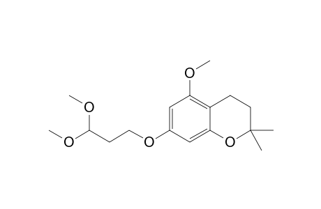 7-(3',3'-Dimethoxypropoxy)-2,2-dimethyl-3,4-dihydro-5-methoxybenzo[1,2-b]pyran