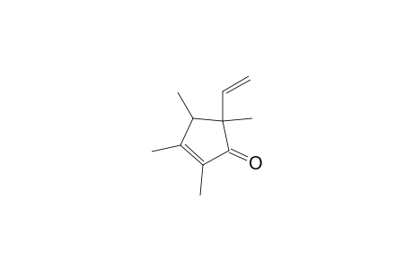2,3,4,5-Tetramethyl-5-vinyl-2-cyclopentenone