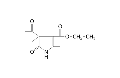 4-ACETYL-2,4-DIMETHYL-5-OXO-2-PYRROLINE-3-CARBOXYLIC ACID, ETHYLESTER