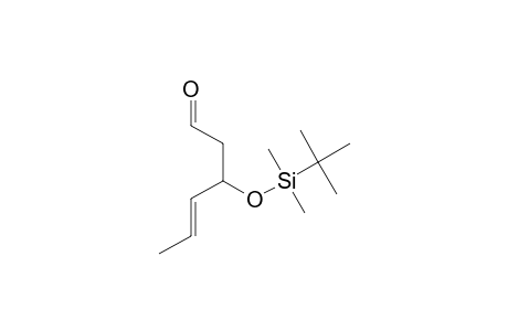 (4E)-3-([tert-Butyl(dimethyl)silyl]oxy)-4-hexenal