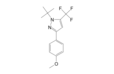 1-(1,1-DIMETHYLETHYL)-3-(4-METHOXYPHENYL)-5-TRIFLUOROMETHYL-1H-PYRAZOLE
